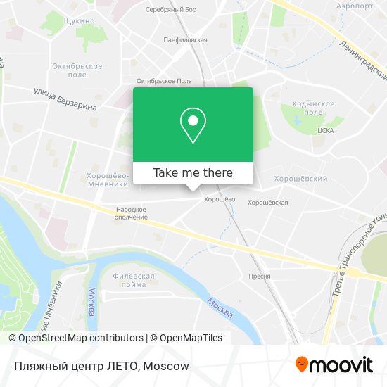 Пляжный центр ЛЕТО map