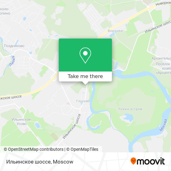 Ильинское шоссе map