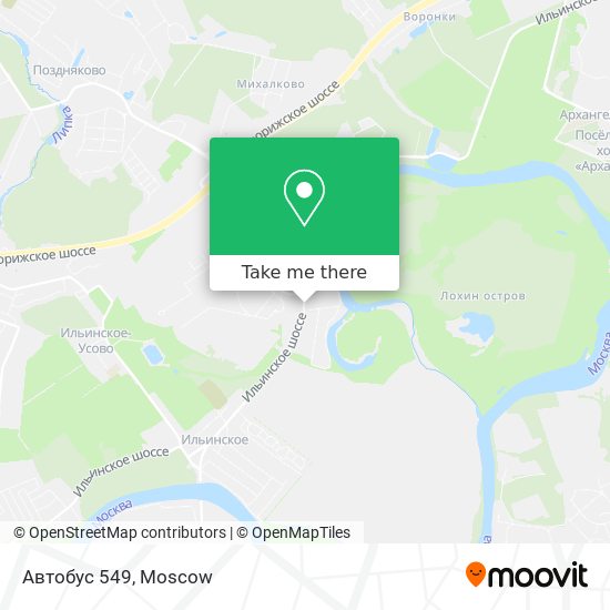 Автобус 549 map