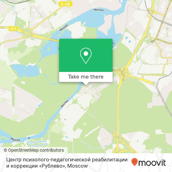 Центр психолого-педагогической реабилитации и коррекции «Рублево» map