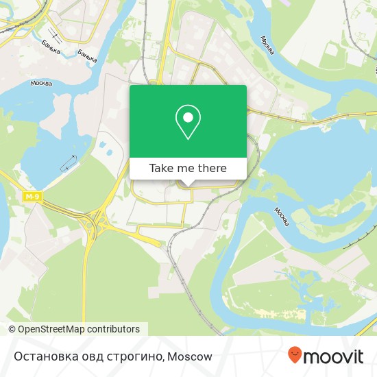 Остановка овд строгино map