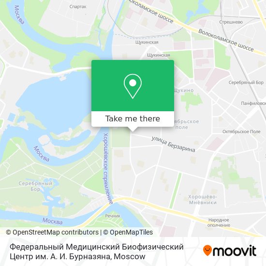 Федеральный Медицинский Биофизический Центр им. А. И. Бурназяна map