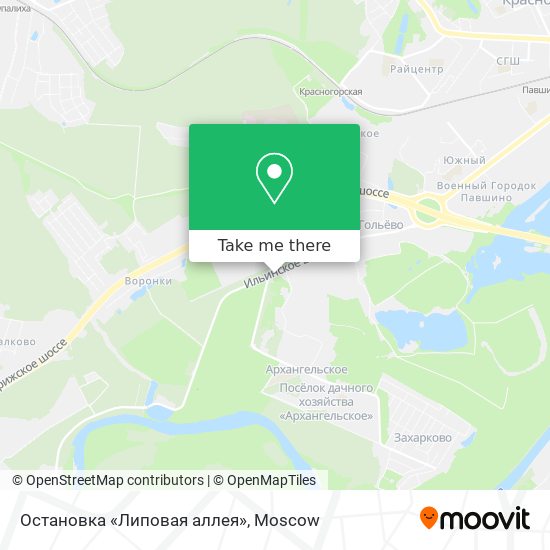 Остановка «Липовая аллея» map