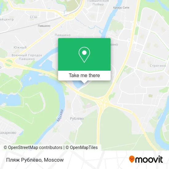 Пляж Рублёво map