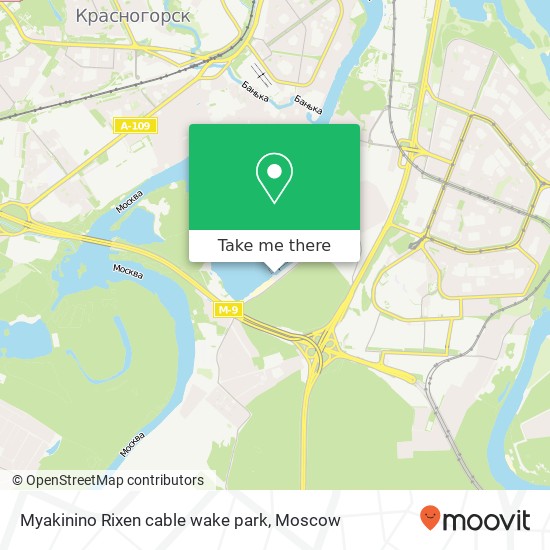 Myakinino Rixen cable wake park map