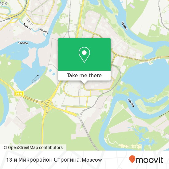 13-й Микрорайон Строгина map