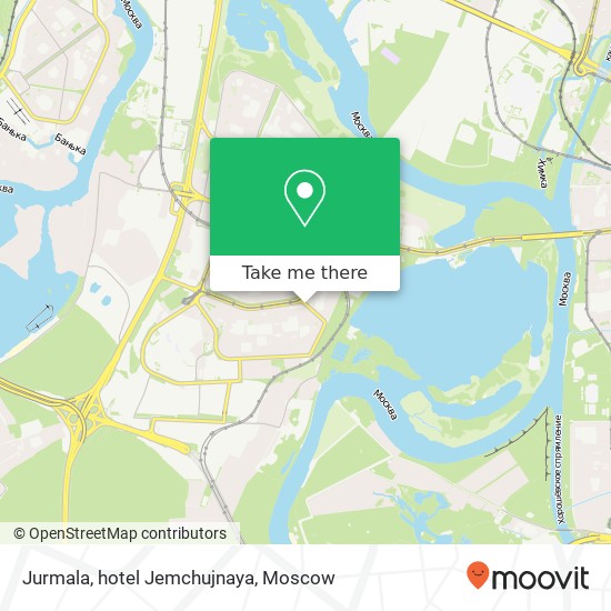 Jurmala, hotel Jemchujnaya map