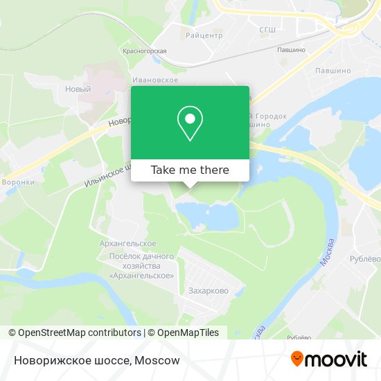 Новорижское шоссе map