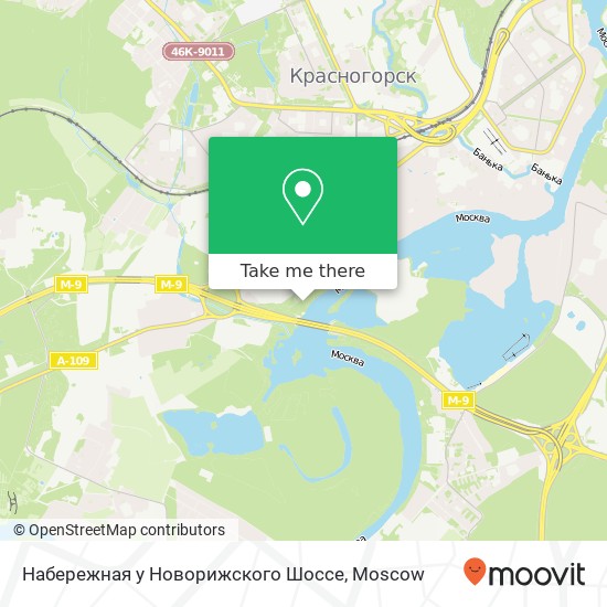 Набережная у Новорижского Шоссе map