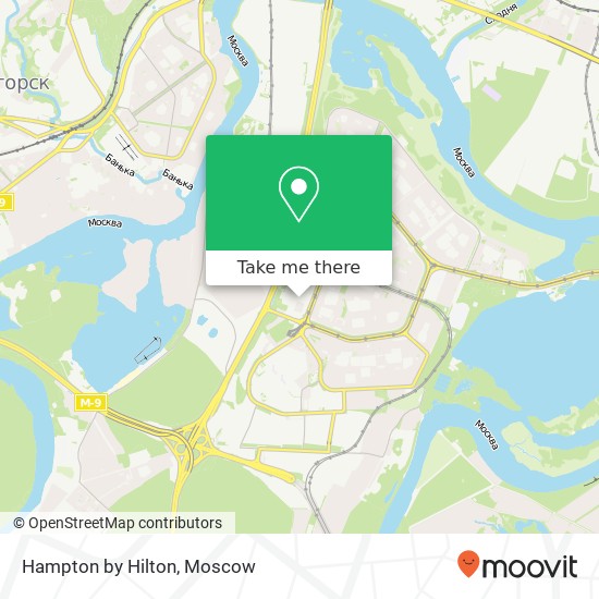 Hampton by Hilton map