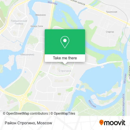 Район Строгино map