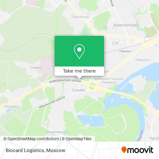 Biocard Logistics map
