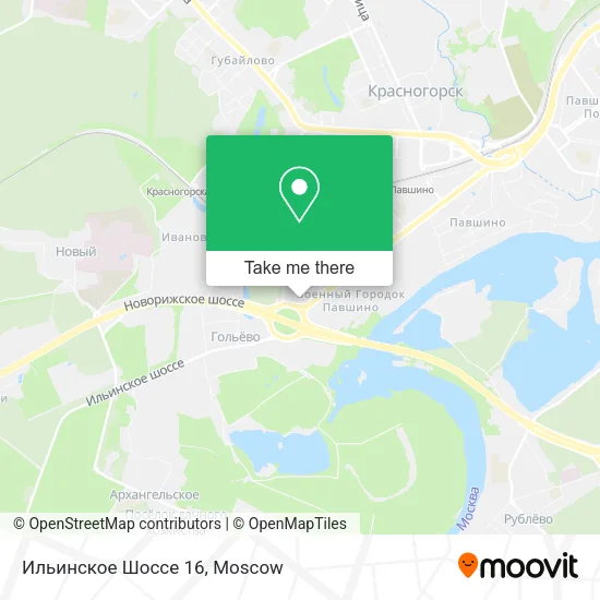 Ильинское Шоссе 16 map