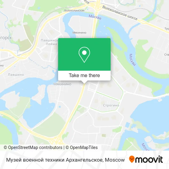 Музей военной техники Архангельское map