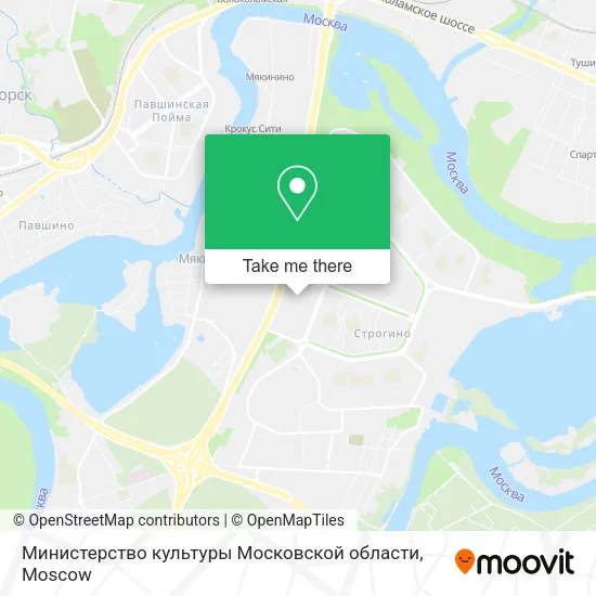 Министерство культуры Московской области map