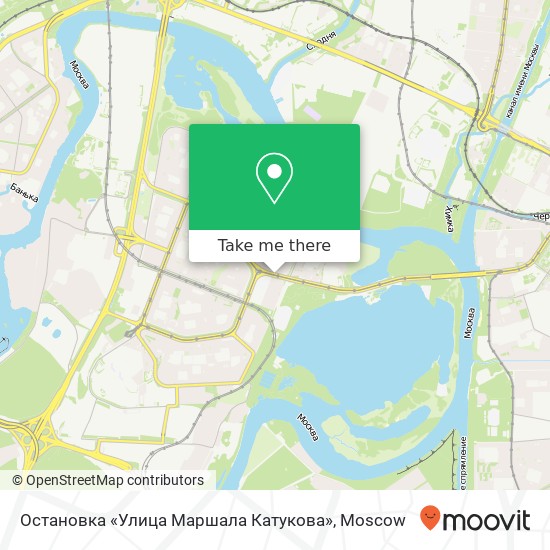 Остановка «Улица Маршала Катукова» map