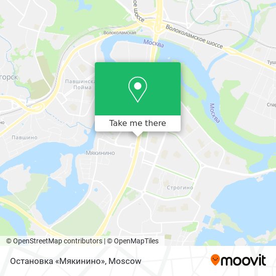 Остановка «Мякинино» map