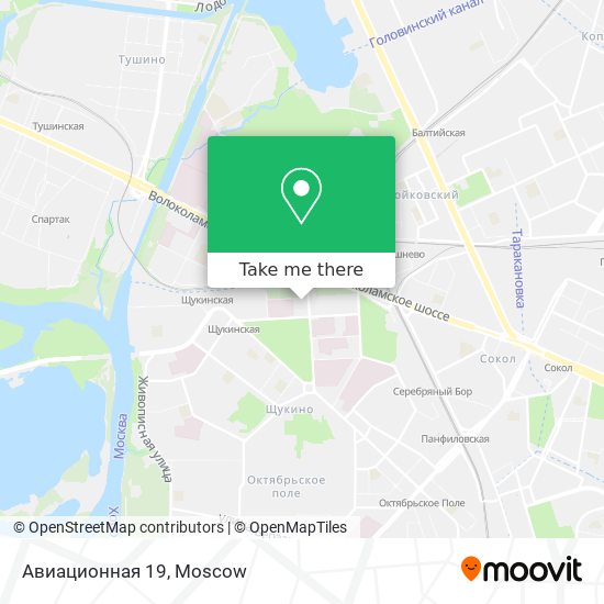 Авиационная 19 map