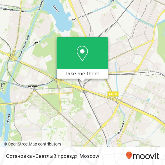 Остановка «Светлый проезд» map