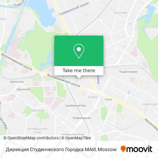 Дирекция Студенческого Городка МАИ map