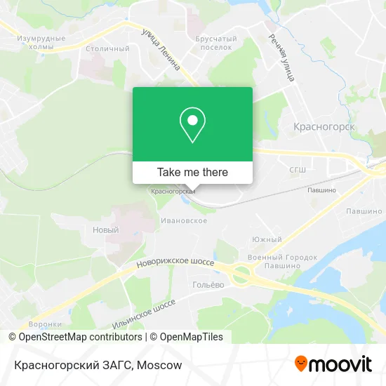 Красногорский ЗАГС map