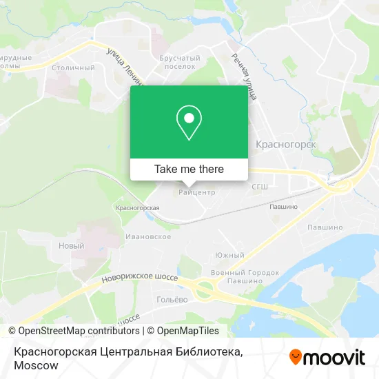 Красногорская Центральная Библиотека map