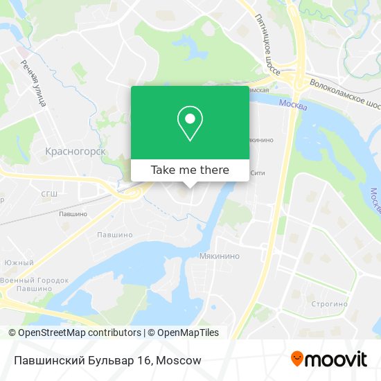 Павшинский Бульвар 16 map
