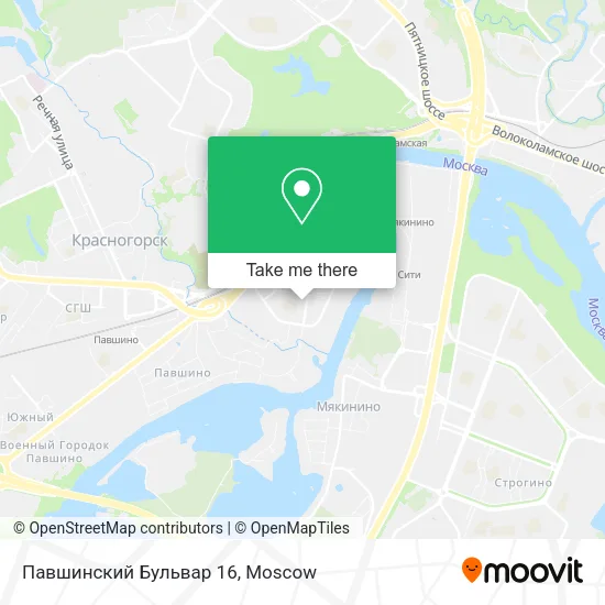 Павшинский Бульвар 16 map