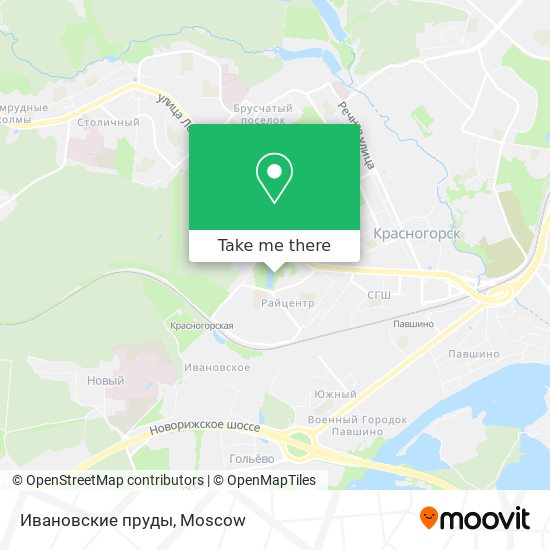 Ивановские пруды map