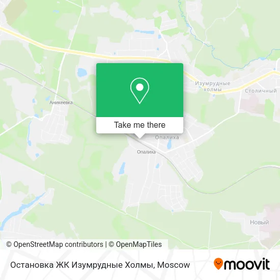 Остановка ЖК Изумрудные Холмы map