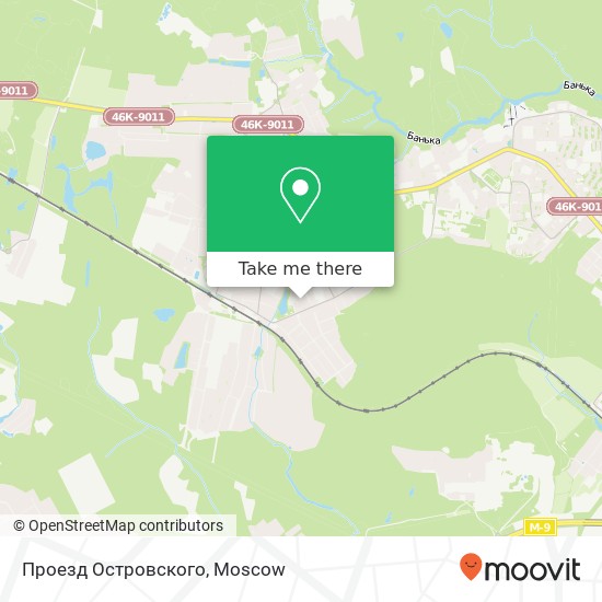 Проезд Островского map