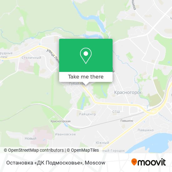 Остановка «ДК Подмосковье» map