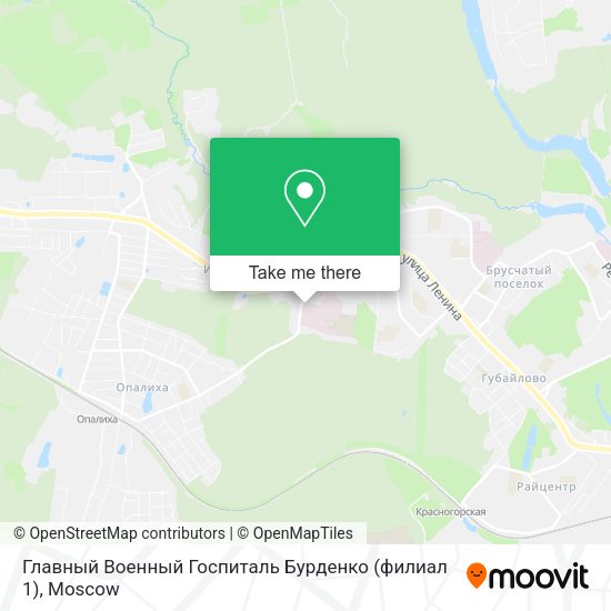 Главный Военный Госпиталь Бурденко (филиал 1) map