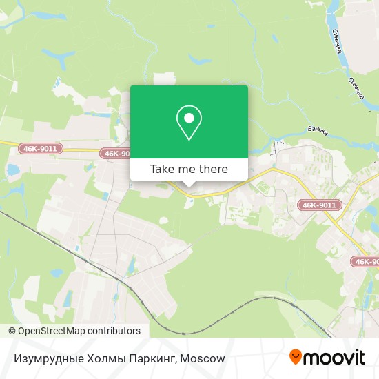 Изумрудные Холмы Паркинг map