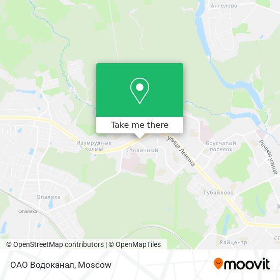 ОАО Водоканал map