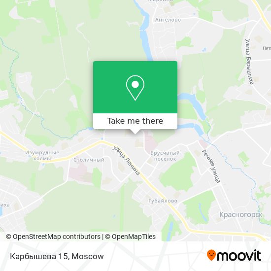 Карбышева 15 map