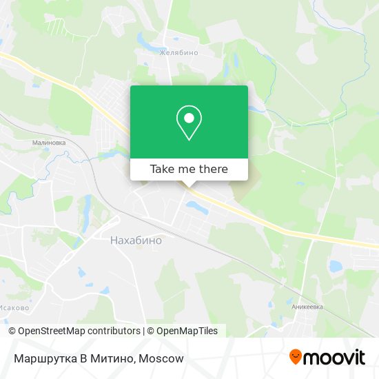Маршрутка В Митино map