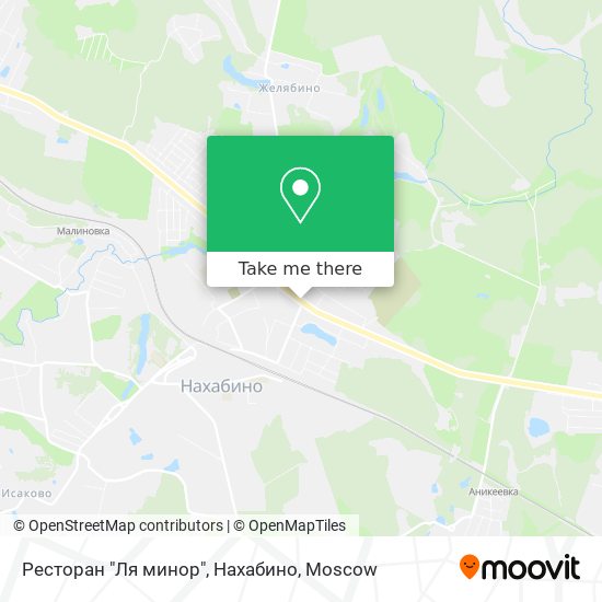 Ресторан "Ля минор", Нахабино map