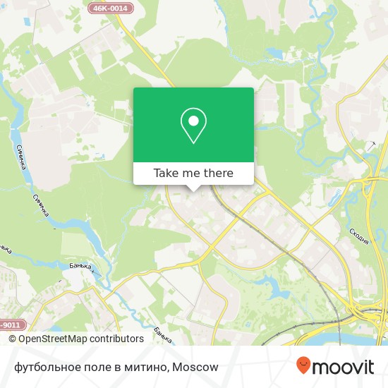 футбольное поле в митино map