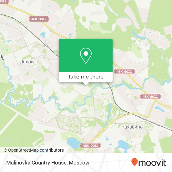 Malinovka Country House map