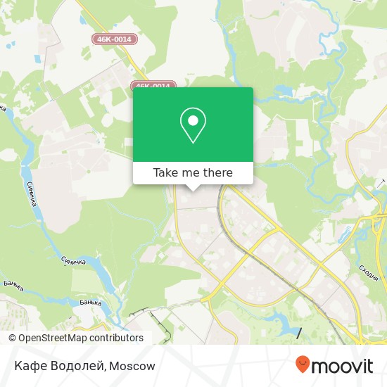 Кафе Водолей map