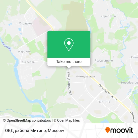 ОВД района Митино map