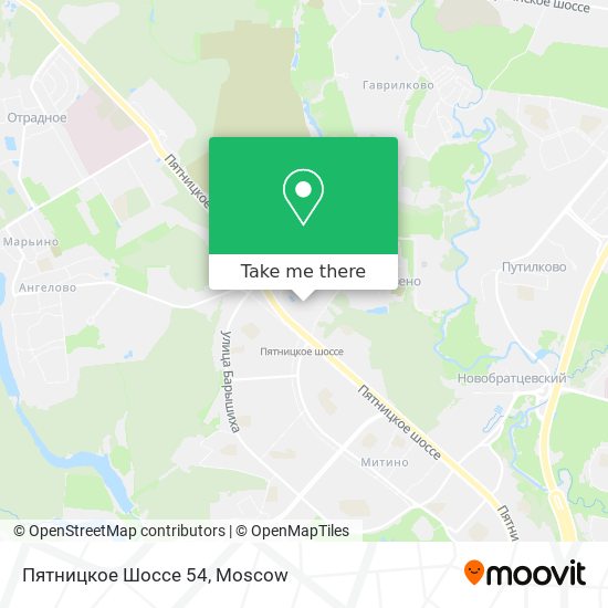 Пятницкое Шоссе 54 map
