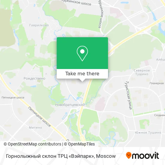 Горнолыжный склон ТРЦ «Вэйпарк» map