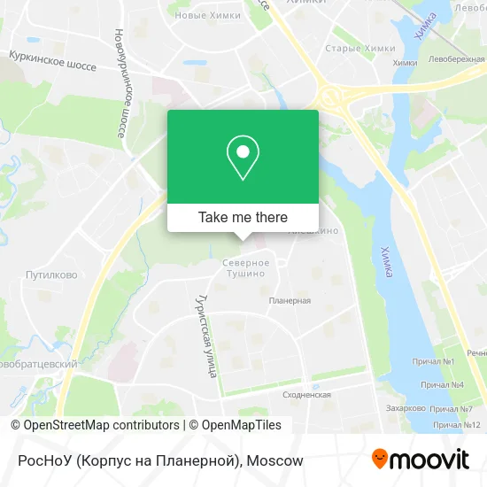 РосНоУ (Корпус на Планерной) map