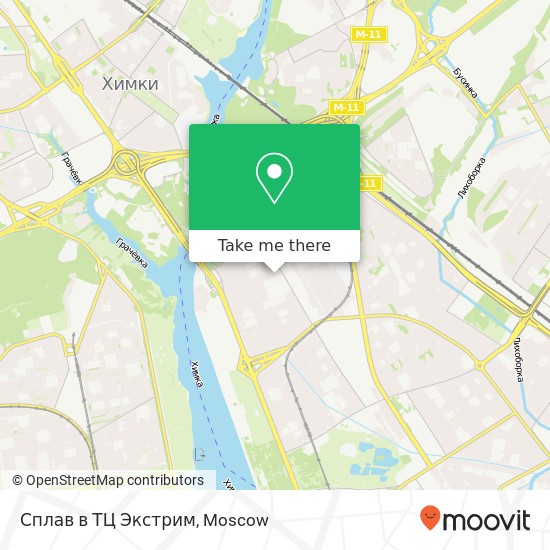 Сплав в ТЦ Экстрим map