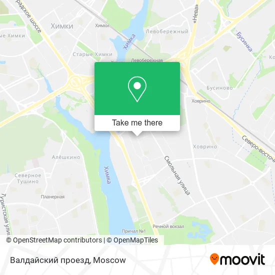 Валдайский проезд map