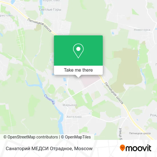 Санаторий МЕДСИ Отрадное map