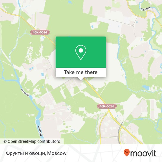 Фрукты и овощи map