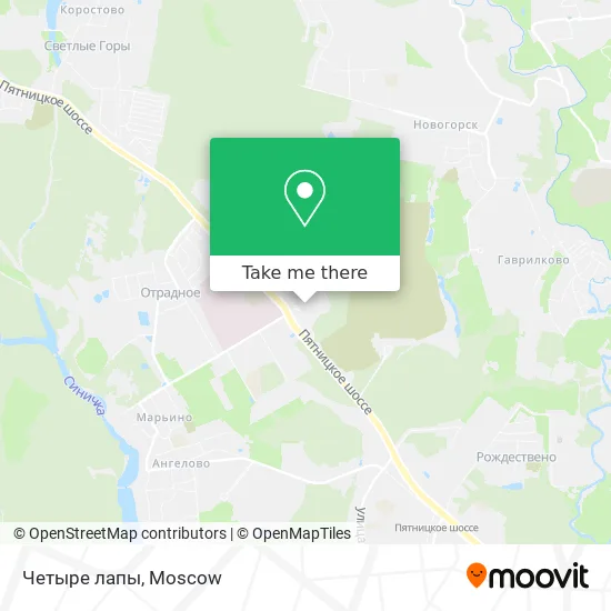 Четыре лапы map